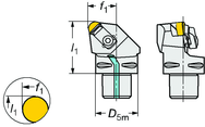 C3-CRSNR-22040-09ID Capto® and SL Turning Holder - Exact Tool & Supply