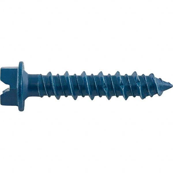 DeWALT Anchors & Fasteners - 1/4" Diam, 1 Length Under Head, Hex Drive Concrete Screw & Masonry Fastener - Exact Tool & Supply