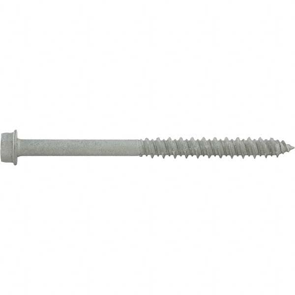 DeWALT Anchors & Fasteners - 1/4" Diam, 3-3/4 Length Under Head, Hex Drive Concrete Screw & Masonry Fastener - Exact Tool & Supply