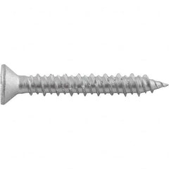 DeWALT Anchors & Fasteners - 1/4" Diam, 3-1/4 Overall Length, Phillips Drive Concrete Screw & Masonry Fastener - Exact Tool & Supply