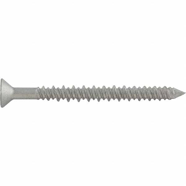 DeWALT Anchors & Fasteners - 3/16" Diam, 1-1/4 Overall Length, Phillips Drive Concrete Screw & Masonry Fastener - Exact Tool & Supply