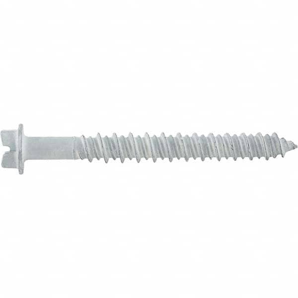 DeWALT Anchors & Fasteners - 1/4" Diam, 1-3/4 Length Under Head, Hex Drive Concrete Screw & Masonry Fastener - Exact Tool & Supply