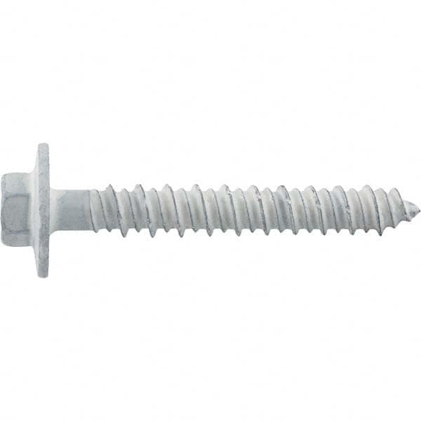 DeWALT Anchors & Fasteners - 1/4" Diam, 3-1/4 Length Under Head, Hex Drive Concrete Screw & Masonry Fastener - Exact Tool & Supply