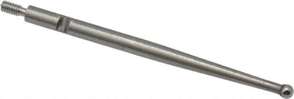 SPI - 0.08" Ball Diam, Carbide, Ball Test Indicator Contact Point - 1.45" Contact Point Length, Use with Interapid Test Indicators - Exact Tool & Supply