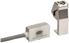 De-Sta-Co - PNP Output, Normally Open, Hall Effect & LED Sourcing Sensor, 0.5 Max Amps, 6 to 24 Volts, Power Clamp Switch - 1 Volt Max Drop, DC Current, 0.93" Long x 0.53" Wide x 0.37" High, 9 Ft Long Wire - Exact Tool & Supply