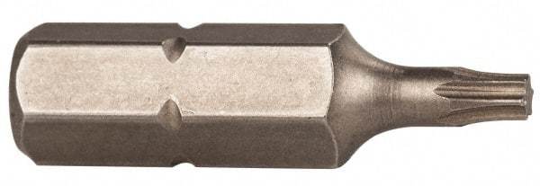 Wiha - 1/4" Drive T8 Torx Screwdriver Bit - 1" OAL, Power Bit - Exact Tool & Supply