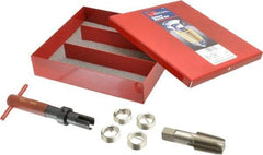 Recoil - 5 Inserts, 1/2-14, 1/2-14 NPT, Thread Repair Kit - 0.534" Insert Length - Exact Tool & Supply