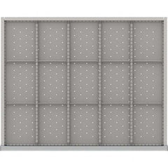 LISTA - 15-Compartment Drawer Divider Layout for 3.15" High Drawers - Exact Tool & Supply