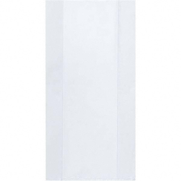 Value Collection - Pack of (500), 10 x 24", 3 mil Gusseted Poly Bags - Exact Tool & Supply