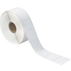 Value Collection - Pack of 12 Rolls, 1,380 Labels per Roll, 1-1/4" x 1" White Paper Thermal Labels - Exact Tool & Supply