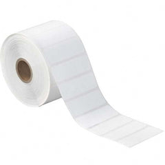 Value Collection - Pack of 12 Rolls, 1,780 Labels per Roll, 2-1/4" x 3/4" White Paper Thermal Labels - Exact Tool & Supply