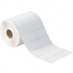 Value Collection - Pack of 12 Rolls, 1,310 Labels per Roll, 4" x 1" White Paper Thermal Labels - Exact Tool & Supply