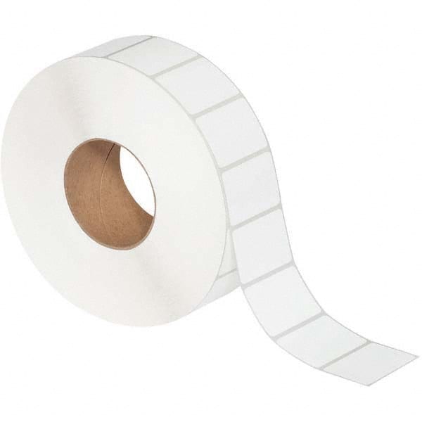 Value Collection - Pack of 4 Rolls, 4,308 Labels per Roll, 2-1/4" x 1-1/2" White Matte Coated Facestock Thermal Labels - Exact Tool & Supply