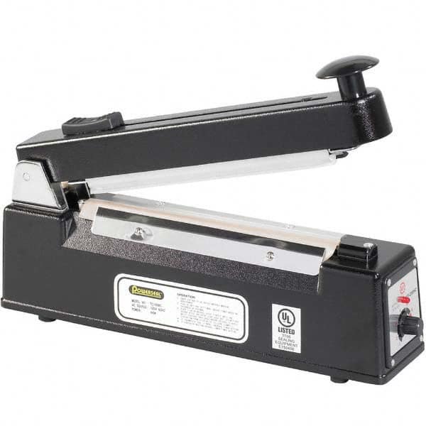 Value Collection - Polybag & Impulse Sealers Type: Table Top Thermal Impulse Sealer w/Cutter Maximum Seal Size: 8 (Inch) - Exact Tool & Supply