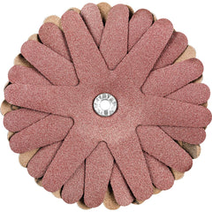 PFERD - Sanding Stars; Abrasive Type: Coated ; Abrasive Material: Aluminum Oxide ; Star Diameter (Inch): 4 ; Grit: 120 ; Grade: Fine ; Connector Type: Arbor - Exact Tool & Supply