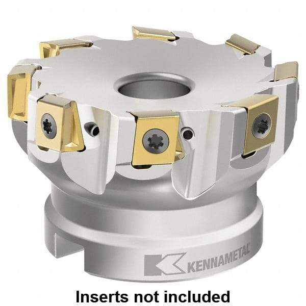 Kennametal - Indexable Square-Shoulder Face Mills Cutting Diameter (mm): 125.00 Cutting Diameter (Decimal Inch): 4.9213 - Exact Tool & Supply