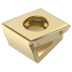 Kennametal - LNGQ120631 GE Grade KCSM40 Carbide Milling Insert - TiN Coated, 1/4" Thick, 4.9mm Inscribed Circle - Exact Tool & Supply