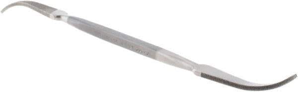 Grobet - 7" Riffler Precision Swiss Pattern File - Silversmith's Handle - Exact Tool & Supply