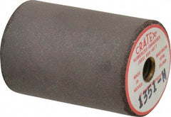 Cratex - 1" Max Diam x 1-1/2" Long, Cylinder, Rubberized Point - Medium Grade, Silicon Carbide, 1/4" Arbor Hole, Unmounted - Exact Tool & Supply