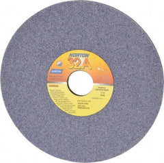 Norton - 8" Diam x 1-1/4" Hole x 1/4" Thick, I Hardness, 46 Grit Surface Grinding Wheel - Aluminum Oxide, Type 1, Coarse Grade, 3,105 Max RPM, Vitrified Bond, No Recess - Exact Tool & Supply