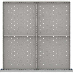 LISTA - 4-Compartment Drawer Divider Layout for 3.15" High Drawers - Exact Tool & Supply