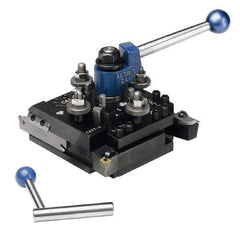 Aloris - 15 to 22 Inch Lathe Swing, Indexable Quick Change Tool Post - Series CA, 1-5/16 to 2-5/8 Inch Centerline Height Range, 6-9/16 Inch Overall Height, 24 Position - Exact Tool & Supply