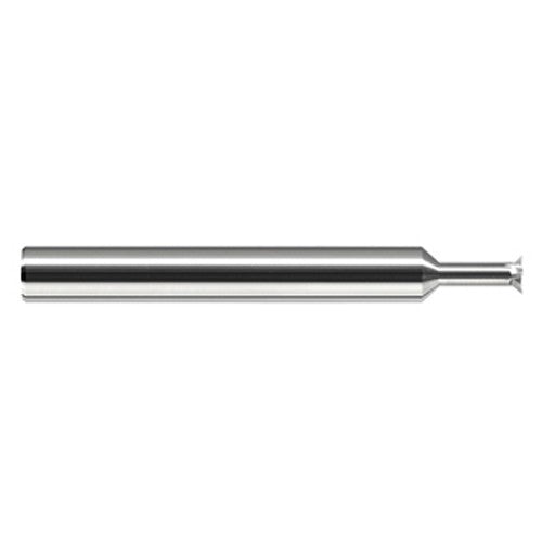 Chamfer Cutters - 0.5000″ (1/2″) Head Diameter × 0.0880″ LOC × 0.5000″ (1/2″) Neck Length × 45° per side Carbide Back Chamfer Cutter, 6 Flutes - Exact Tool & Supply