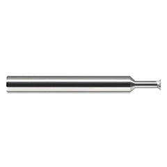 Chamfer Cutters - 0.5000″ (1/2″) Head Diameter × 0.0880″ LOC × 0.5000″ (1/2″) Neck Length × 45° per side Carbide Back Chamfer Cutter, 6 Flutes - Exact Tool & Supply