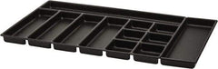 Kennedy - Tool Box Durable ABS Plastic Organizer - 30" Wide x 18-1/2" Deep x 2" High, Black, For 34" Cabinets - Exact Tool & Supply