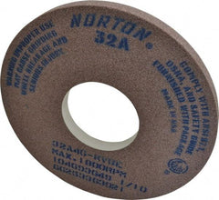 Norton - 14" Diam x 5" Hole x 1" Thick, K Hardness, 46 Grit Surface Grinding Wheel - Aluminum Oxide, Type 1, Coarse Grade, 1,800 Max RPM, Vitrified Bond, No Recess - Exact Tool & Supply