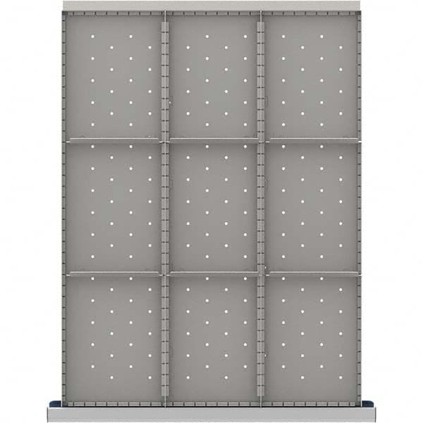 LISTA - 9-Compartment Drawer Divider Layout for 3.15" High Drawers - Exact Tool & Supply