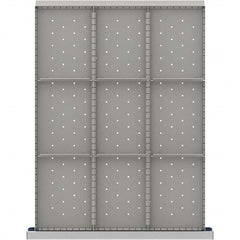 LISTA - 9-Compartment Drawer Divider Layout for 3.15" High Drawers - Exact Tool & Supply