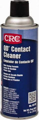 CRC - 11 Ounce Aerosol Contact Cleaner - 0°F Flash Point, 22,600 Volt Dielectric Strength, Flammable, Food Grade, Plastic Safe - Exact Tool & Supply