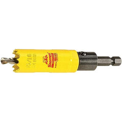 Starrett - 15/16" Diam, 2" Cutting Depth, Hole Saw - High Speed Steel Saw, Toothed Edge - Exact Tool & Supply