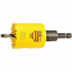 Starrett - 1-11/16" Diam, 2" Cutting Depth, Hole Saw - High Speed Steel Saw, Toothed Edge - Exact Tool & Supply