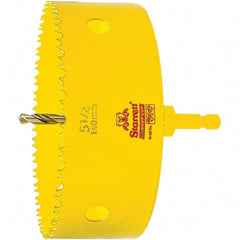 Starrett - 5-1/2" Diam, 2" Cutting Depth, Hole Saw - High Speed Steel Saw, Toothed Edge - Exact Tool & Supply