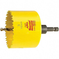 Starrett - 3" Diam, 2" Cutting Depth, Hole Saw - High Speed Steel Saw, Toothed Edge - Exact Tool & Supply