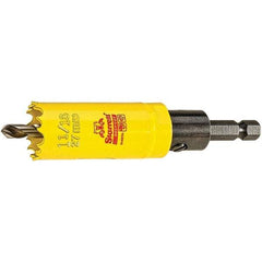 Starrett - 1-1/16" Diam, 2" Cutting Depth, Hole Saw - High Speed Steel Saw, Toothed Edge - Exact Tool & Supply