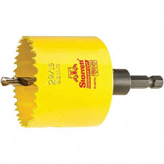 Starrett - 2-9/16" Diam, 2" Cutting Depth, Hole Saw - High Speed Steel Saw, Toothed Edge - Exact Tool & Supply