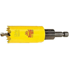 Starrett - 1-3/16" Diam, 2" Cutting Depth, Hole Saw - High Speed Steel Saw, Toothed Edge - Exact Tool & Supply
