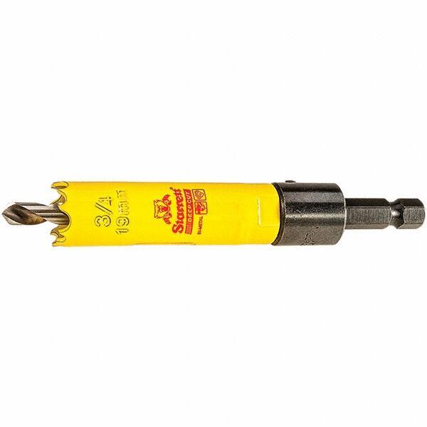 Starrett - 3/4" Diam, 2" Cutting Depth, Hole Saw - High Speed Steel Saw, Toothed Edge - Exact Tool & Supply