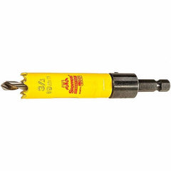 Starrett - 3/4" Diam, 2" Cutting Depth, Hole Saw - High Speed Steel Saw, Toothed Edge - Exact Tool & Supply