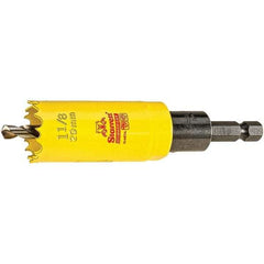 Starrett - 1-1/8" Diam, 2" Cutting Depth, Hole Saw - High Speed Steel Saw, Toothed Edge - Exact Tool & Supply
