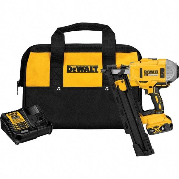 DeWALT - Cordless Nailers Fastener Type: Framing Nailer Kit Nail Length (Inch): 2" - 3-1/4" - Exact Tool & Supply