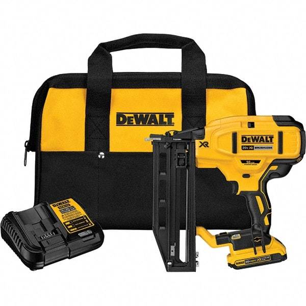 DeWALT - Cordless Nailers Fastener Type: Finish Nailer Kit Nail Length (Inch): 1-1/4 - 2-1/2 - Exact Tool & Supply