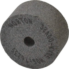 Norton - 60 Grit Aluminum Oxide Type 5 Internal Grinding Wheel - 2" Diam x 3/8" Hole x 1" Thick, 16,235 Max RPM, Type 5 Medium Grade, K Hardness, Vitrified Bond, No Recess - Exact Tool & Supply