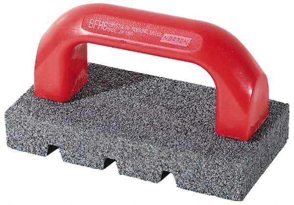 Norton - 20 Grit Silicon Carbide Rectangular Roughing Stone - Very Coarse Grade, 3-1/2" Wide x 8" Long x 1-1/2" Thick - Exact Tool & Supply