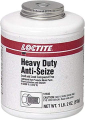 Loctite - 1.2 Lb Brush Top Anti-Seize Lubricant - Graphite, 2,400°F, Black - Exact Tool & Supply