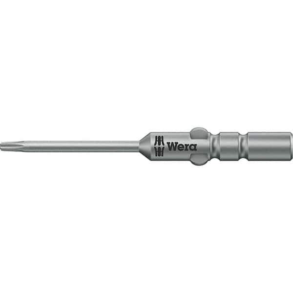 Wera - 4mm Drive IPR1 Tamperproof Torx Screwdriver Bit - 40mm OAL, Power Bit - Exact Tool & Supply