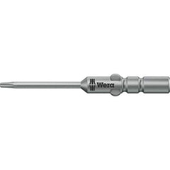 Wera - 4mm Drive IPR1 Tamperproof Torx Screwdriver Bit - 40mm OAL, Power Bit - Exact Tool & Supply